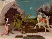 A gothicizing tendency of Uccello art is nowhere more apparent than in Saint George and the Dragon